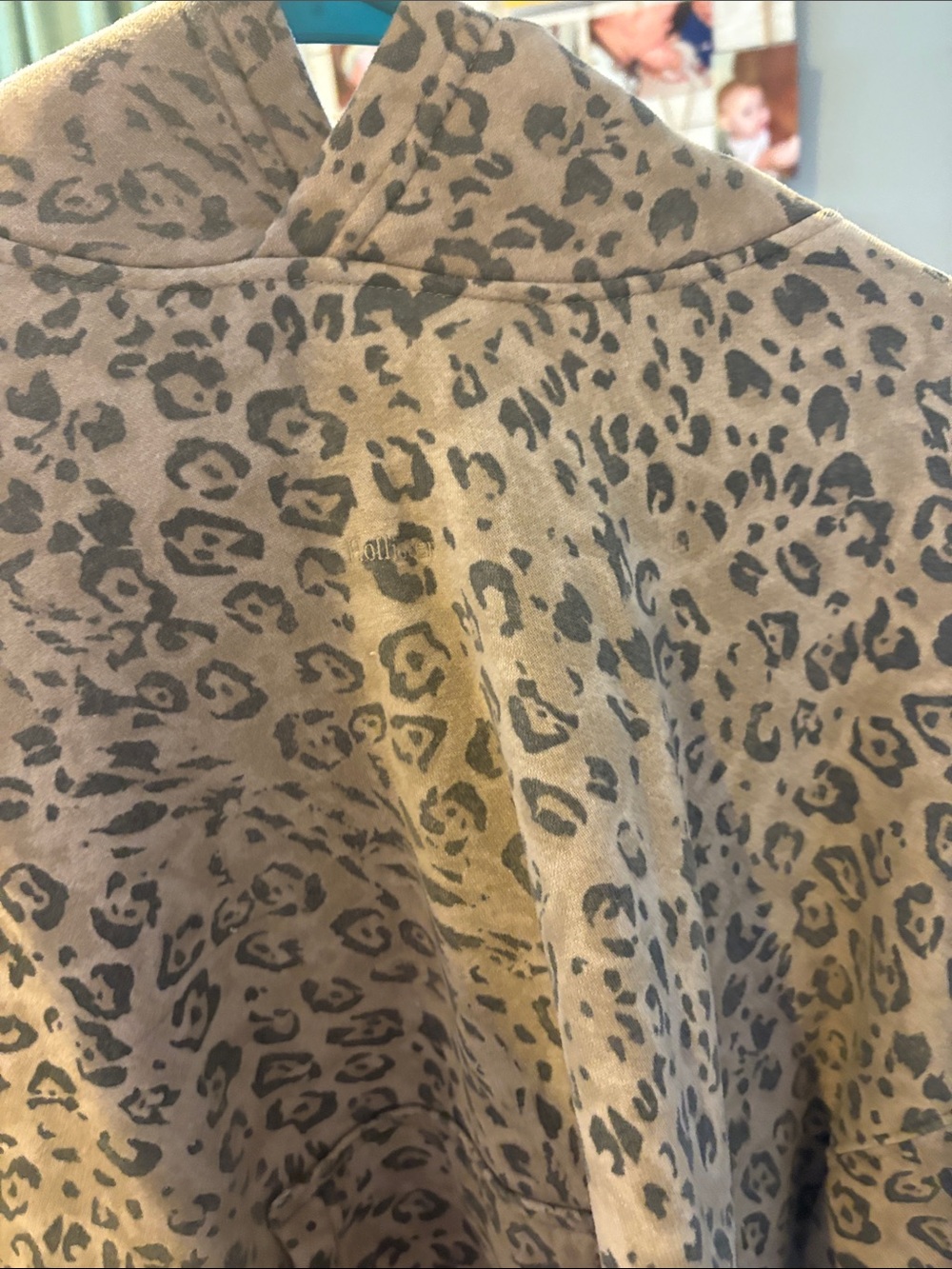 Hollister Leopard Print Jacket in Tan and Black